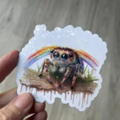 JUMPING SPIDER FRIEND STICKER