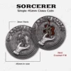 CLASS COIN - SORCERER (SINGLE) -Games And Stuff Online 45mm Sorcerer Class Coin