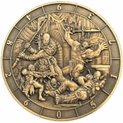 GOLIATH DICE COIN - D10 BATTLE SCENE