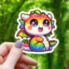 CHIBI SPARKLE RAINBOW DRAGON STICKER -Games And Stuff Online a5c3327ca79ccd2f0410885f622aaa5d8bc37377ddbff7de8e843da1f5af7815