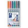 LUMOCOLOR MARKERS (6 CT.) 2 LUMOCOLOR MARKERS (6 CT.) -Games And Stuff Online chessex wet erase mat marker set 6 ct