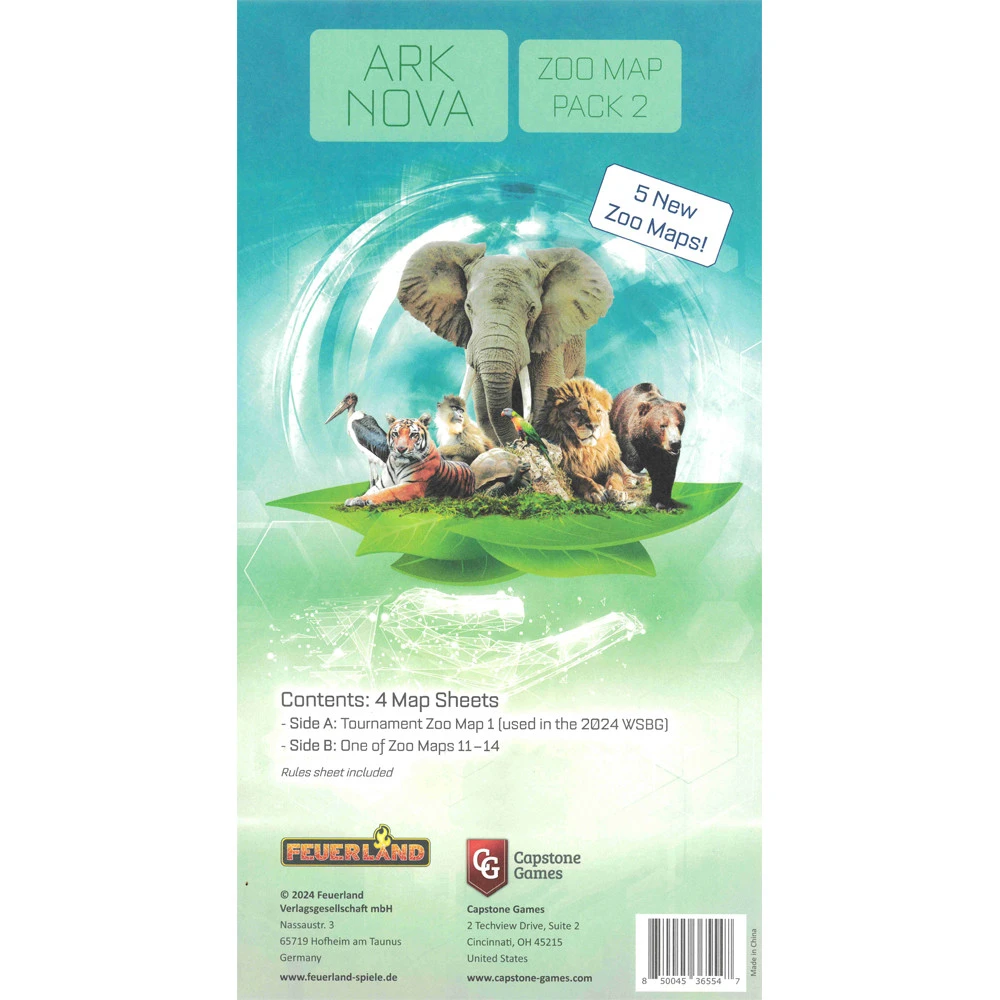 ARK NOVA ZOO MAP PACK 2 1 ARK NOVA ZOO MAP PACK 2
