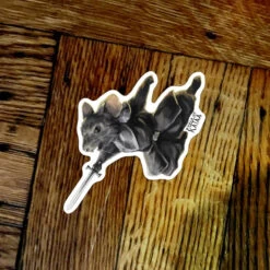 DRAGON SLAYER MOUSE STICKER