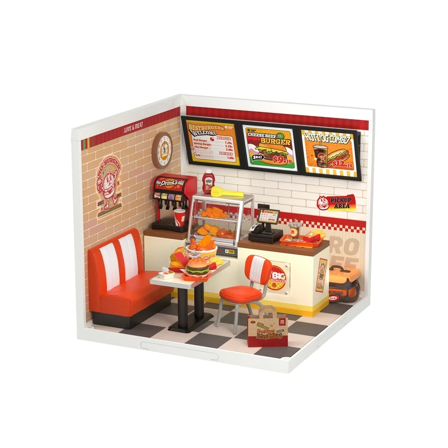 YUM YUM BURGERS 3-D WOODEN MINIATURE KIT 2 YUM YUM BURGERS 3-D WOODEN MINIATURE KIT - Image 2