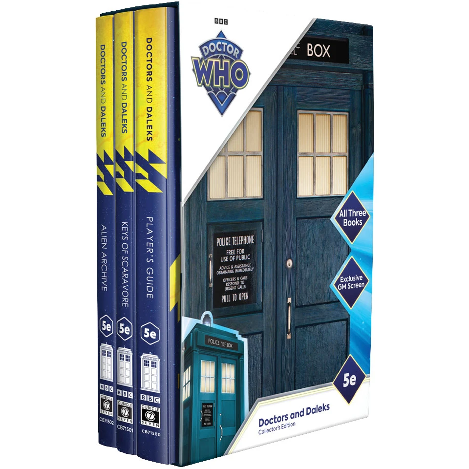 DOCTOR WHO 5E COLLECTOR'S EDITION SET 1 DOCTOR WHO 5E COLLECTOR'S EDITION SET