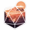 D20 HERO VINYL STICKER -Games And Stuff Online the d20 hero