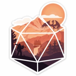 D20 HERO VINYL STICKER